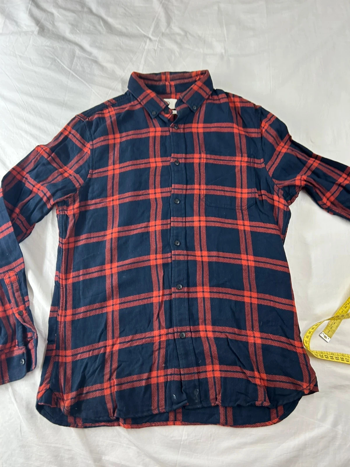 Chemise à carreaux c&a slim fit vintage rouge noire – photo 2